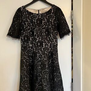 Banana Republic Black Lace Midi Dress